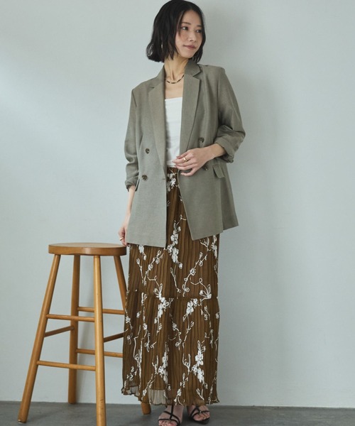 Doux archives(ドゥアルシーヴ)の「【26SS先行予約】シアーテーラードジャケット(テーラードジャケット・レディース・グレー/ブラック/ベージュ・FREE)」の18枚目の写真