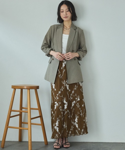 Doux archives(ドゥアルシーヴ)の「【26SS先行予約】シアーテーラードジャケット(テーラードジャケット・レディース・グレー/ブラック/ベージュ・FREE)」の20枚目の写真