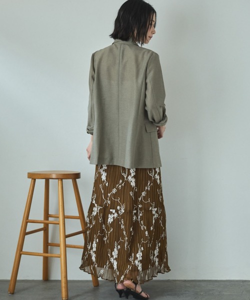 Doux archives(ドゥアルシーヴ)の「【26SS先行予約】シアーテーラードジャケット(テーラードジャケット・レディース・グレー/ブラック/ベージュ・FREE)」の22枚目の写真