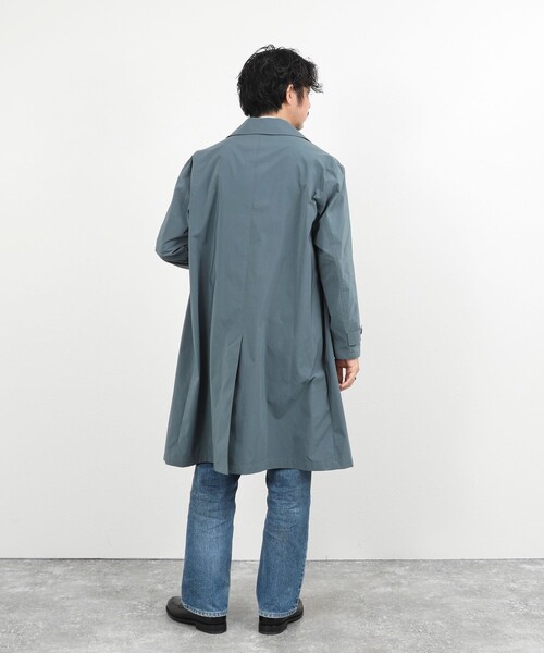 NOLLEY’S(ノーリーズ)の「《ビジカジ対応》【ダントツ撥水】ステンカラーコート 26SS / ウォッシャブル / パッカブル(ステンカラーコート・メンズ・グレイッシュブルー/ライトグリーン/ベージュ/ネイビー・L/M/S)」の13枚目の写真