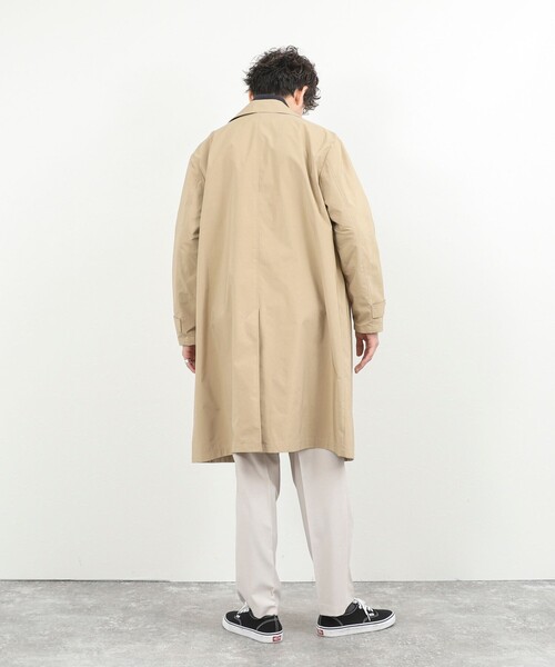 NOLLEY’S（ノーリーズ）の「《ビジカジ対応》【ダントツ撥水】ステンカラーコート 26SS（ステンカラーコート・メンズ・グレイッシュブルー/ライトグリーン/ベージュ/ネイビー・L/M/S）」の16枚目の写真