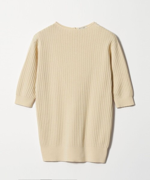 Steven Alan（スティーブンアラン）の「＜Steven Alan＞ボトルネック ハーフスリーブ ニット（ニット/セーター・レディース・オフホワイト/ナチュラル/ダークグレー・FREE）」の8枚目の写真