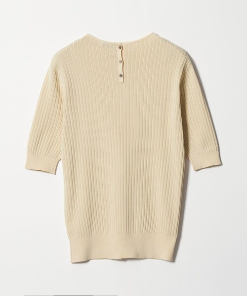 Steven Alan（スティーブンアラン）の「＜Steven Alan＞ボトルネック ハーフスリーブ ニット（ニット/セーター・レディース・オフホワイト/ナチュラル/ダークグレー・FREE）」の9枚目の写真