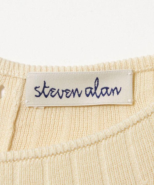 Steven Alan（スティーブンアラン）の「＜Steven Alan＞ボトルネック ハーフスリーブ ニット（ニット/セーター・レディース・オフホワイト/ナチュラル/ダークグレー・FREE）」の14枚目の写真