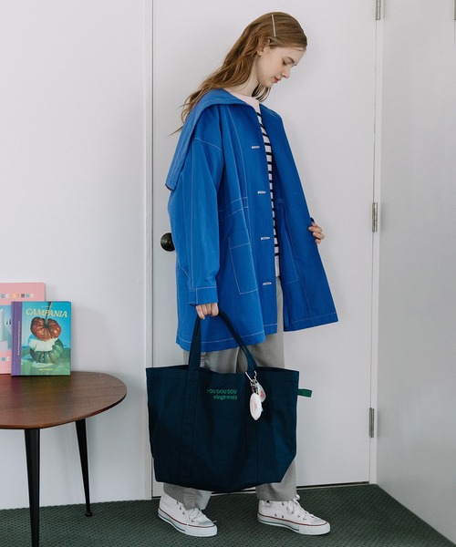 POU DOU DOU（プードゥドゥ）の「フードファスナーカバーオール（その他アウター・レディース・ブルー/ブラック/インディゴブルー・3）」の16枚目の写真