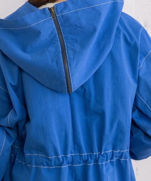 POU DOU DOU（プードゥドゥ）の「フードファスナーカバーオール（その他アウター・レディース・ブルー/ブラック/インディゴブルー・3）」の13枚目の写真