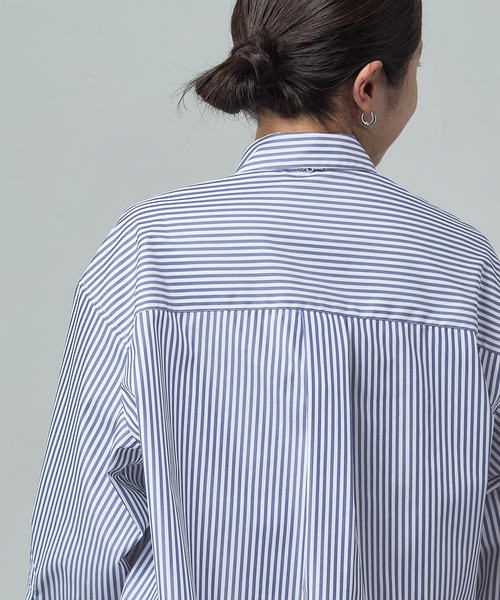 JOURNAL STANDARD(ジャーナルスタンダード)の「ハイカウントコットンクロップドシャツ(シャツ/ブラウス・レディース・コバルトブルー/ホワイト/グリーン・FREE)」の13枚目の写真