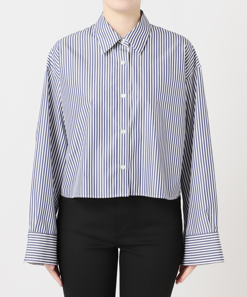 JOURNAL STANDARD(ジャーナルスタンダード)の「ハイカウントコットンクロップドシャツ(シャツ/ブラウス・レディース・コバルトブルー/ホワイト/グリーン・FREE)」の17枚目の写真