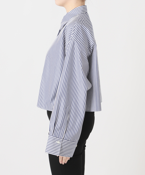 JOURNAL STANDARD(ジャーナルスタンダード)の「ハイカウントコットンクロップドシャツ(シャツ/ブラウス・レディース・コバルトブルー/ホワイト/グリーン・FREE)」の18枚目の写真