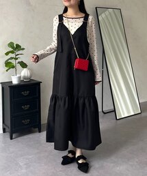 prose verse（プロズヴェール）の「裾フリルVネックジャンスカ（ジャンパースカート）」