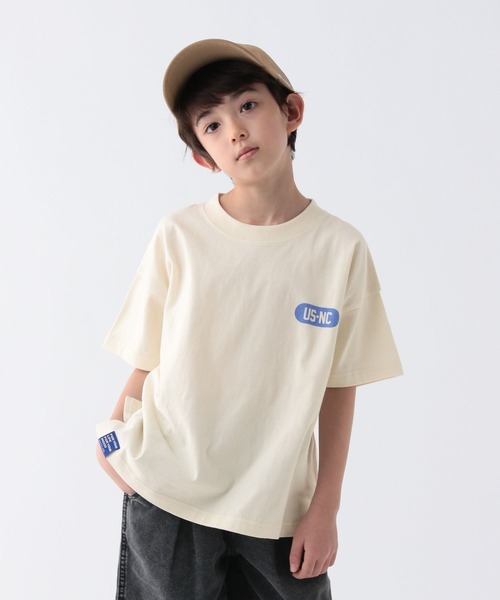 BAYFLOW（ベイフロー）の「[USED加工で柔らかい☆綿100%]SNOWカレッジロゴT(KIDS)（Tシャツ/カットソー・キッズ・オフホワイト/イエロー/ネイビー/ピンク・140cm/130cm/120cm/110cm/150cm）」の18枚目の写真