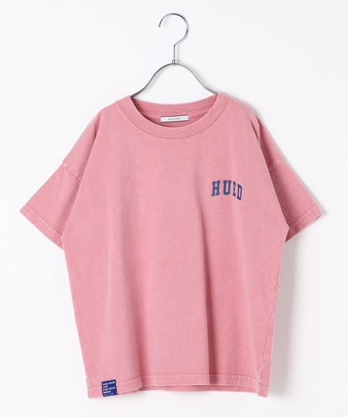 BAYFLOW（ベイフロー）の「[USED加工で柔らかい☆綿100%]SNOWカレッジロゴT(KIDS)（Tシャツ/カットソー・キッズ・オフホワイト/イエロー/ネイビー/ピンク・140cm/130cm/120cm/110cm/150cm）」の7枚目の写真