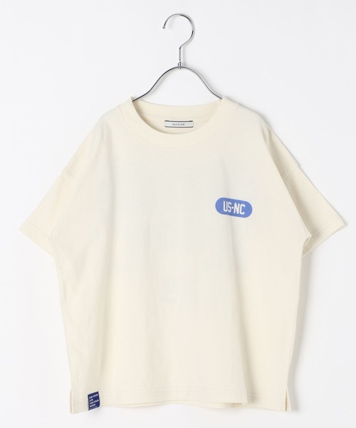 BAYFLOW（ベイフロー）の「[USED加工で柔らかい☆綿100%]SNOWカレッジロゴT(KIDS)（Tシャツ/カットソー・キッズ・オフホワイト/イエロー/ネイビー/ピンク・140cm/130cm/120cm/110cm/150cm）」の10枚目の写真