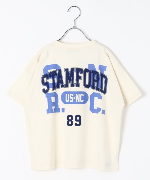 BAYFLOW（ベイフロー）の「[USED加工で柔らかい☆綿100%]SNOWカレッジロゴT(KIDS)（Tシャツ/カットソー・キッズ・オフホワイト/イエロー/ネイビー/ピンク・140cm/130cm/120cm/110cm/150cm）」の11枚目の写真