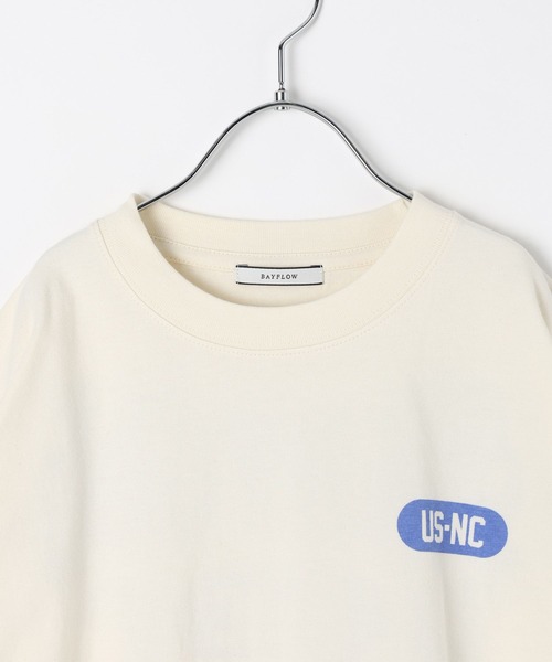 BAYFLOW（ベイフロー）の「[USED加工で柔らかい☆綿100%]SNOWカレッジロゴT(KIDS)（Tシャツ/カットソー・キッズ・オフホワイト/イエロー/ネイビー/ピンク・140cm/130cm/120cm/110cm/150cm）」の12枚目の写真