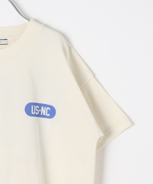 BAYFLOW（ベイフロー）の「[USED加工で柔らかい☆綿100%]SNOWカレッジロゴT(KIDS)（Tシャツ/カットソー・キッズ・オフホワイト/イエロー/ネイビー/ピンク・140cm/130cm/120cm/110cm/150cm）」の13枚目の写真