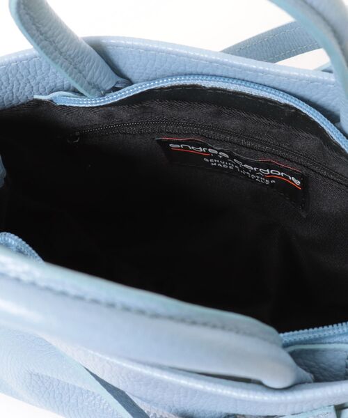 andrea cardone(アンドレアカルドネ)の「【andrea cardone】ノットレザーミニショルダーBAG(トートバッグ・レディース・グリーン/サックスブルー・FREE)」の5枚目の写真