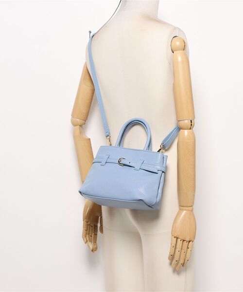 andrea cardone(アンドレアカルドネ)の「【andrea cardone】ノットレザーミニショルダーBAG(トートバッグ・レディース・グリーン/サックスブルー・FREE)」の6枚目の写真