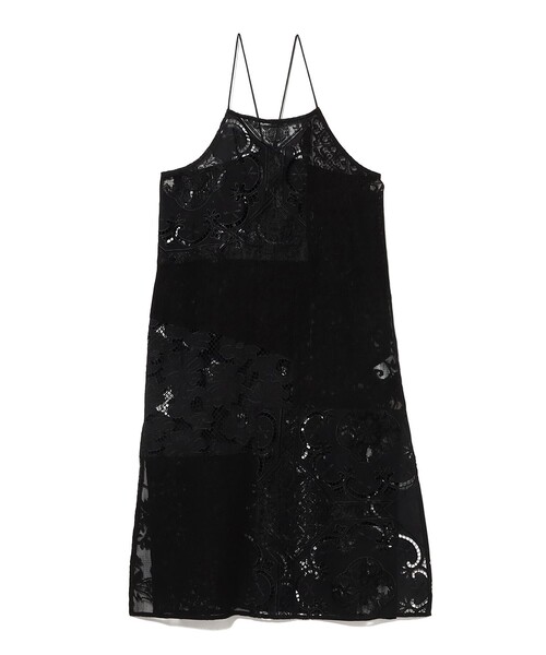 Ray BEAMS（レイビームス）の「レース パッチワーク キャミ ワンピース（ワンピース・レディース・ブラック/オフホワイト・ONE SIZE）」の12枚目の写真