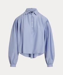 POLO RALPH LAUREN | プリーテッド コットンシルク シャツ(シャツ/ブラウス)