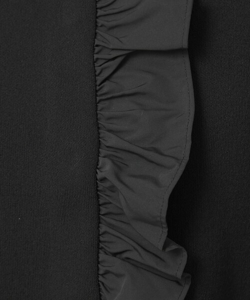 green label relaxing（グリーンレーベルリラクシング）の「フロント フリル ニット カーディガン（カーディガン/ボレロ・レディース・ネイビー/ブラウン系・FREE）」の12枚目の写真