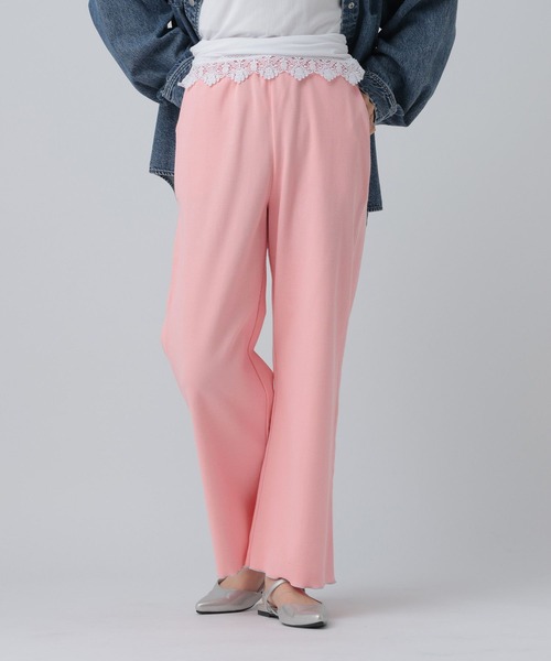 LEPSIM(レプシィム)の「裾メロウストレートパンツ 659227(その他パンツ・レディース・ピンク/グレー/ブラック・FREE)」の6枚目の写真