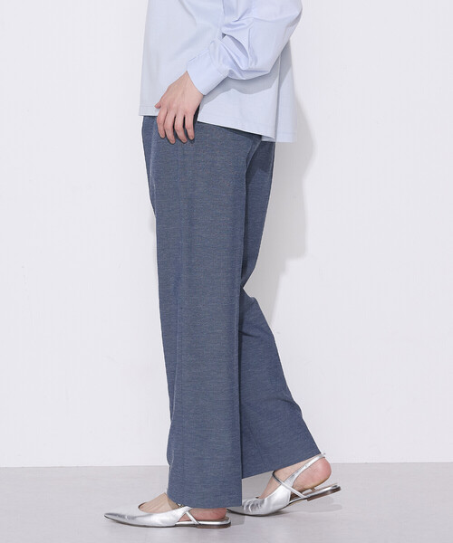 COMME CA（コムサ）の「ドライオックス ワイドパンツ（スラックス・レディース・ブルー/キナリ・11号/9号/7号）」の9枚目の写真