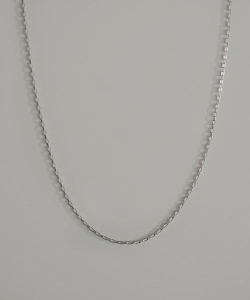 SBG（エスビー）の「インフルエンサー つぐ吉 × SBG ナロースクエアチェーンネックレス（ネックレス・メンズ・ゴールド/シルバー・FREE）」の11枚目の写真