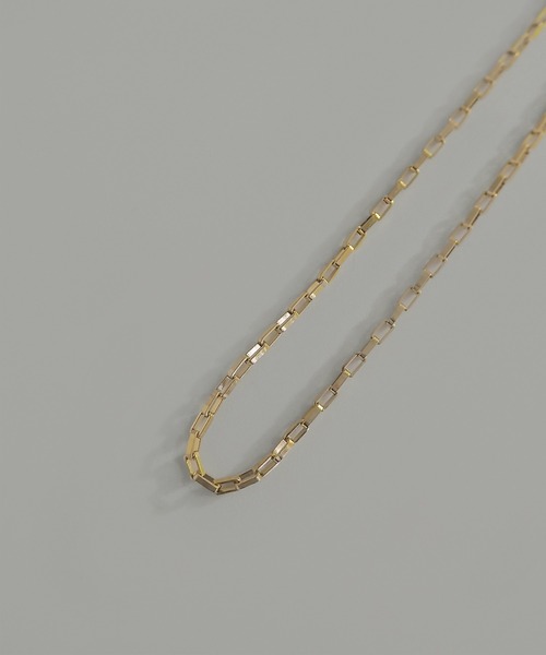 SBG（エスビー）の「インフルエンサー つぐ吉 × SBG ナロースクエアチェーンネックレス（ネックレス・メンズ・ゴールド/シルバー・FREE）」の19枚目の写真