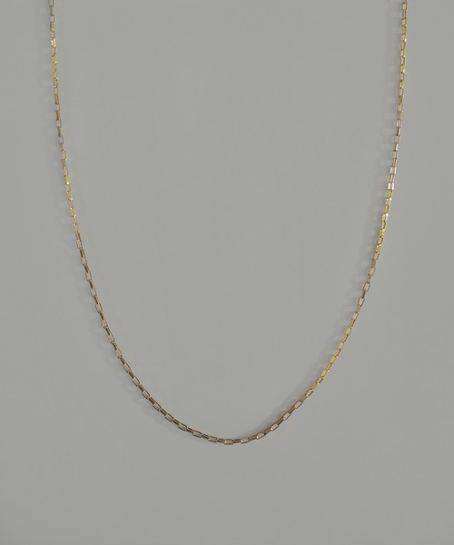 SBG（エスビー）の「インフルエンサー つぐ吉 × SBG ナロースクエアチェーンネックレス（ネックレス・メンズ・ゴールド/シルバー・FREE）」の16枚目の写真