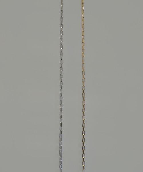 SBG（エスビー）の「インフルエンサー つぐ吉 × SBG ナロースクエアチェーンネックレス（ネックレス・メンズ・ゴールド/シルバー・FREE）」の22枚目の写真