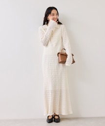 VIS（ビス）の「膨れジャガードカットソーワンピース（ワンピース）」