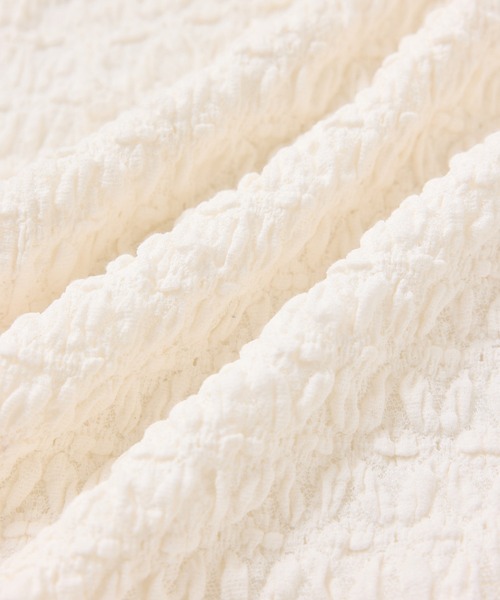 VIS（ビス）の「膨れジャガードカットソーワンピース（ワンピース・レディース・キナリ/ブラック・FREE）」の12枚目の写真