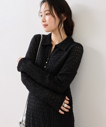 VIS（ビス）の「膨れジャガードカットソーワンピース（ワンピース）」