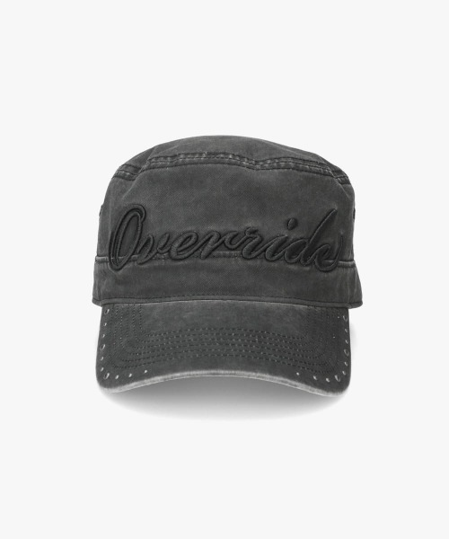 OVERRIDE(オーバーライド)の「OVERRIDE PIGMENT TWILL DE GAULLE CAP / オーバーライド(キャップ・レディース・ブラック/ブラウン/ピンク・57~59cm)」の9枚目の写真