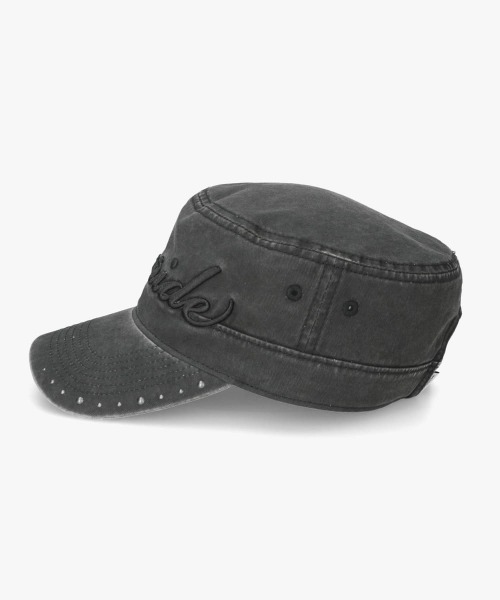 OVERRIDE(オーバーライド)の「OVERRIDE PIGMENT TWILL DE GAULLE CAP / オーバーライド(キャップ・レディース・ブラック/ブラウン/ピンク・57~59cm)」の10枚目の写真