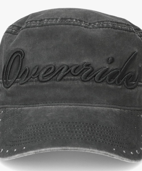 OVERRIDE(オーバーライド)の「OVERRIDE PIGMENT TWILL DE GAULLE CAP / オーバーライド(キャップ・レディース・ブラック/ブラウン/ピンク・57~59cm)」の13枚目の写真