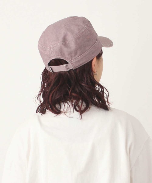 OVERRIDE(オーバーライド)の「OVERRIDE PIGMENT TWILL DE GAULLE CAP / オーバーライド(キャップ・レディース・ブラック/ブラウン/ピンク・57~59cm)」の19枚目の写真