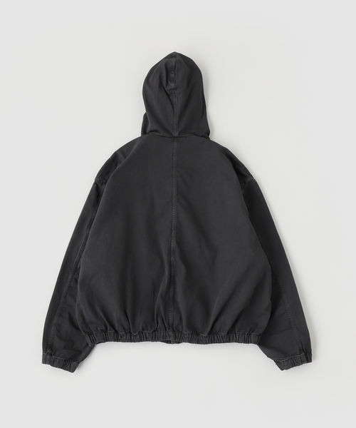 Gabriela Coll Garments(ガブリエラコールガーメンツ)の「G.C.G(ガブリエラコールガーメンツ)THIN CANVAS HOODED ZIPPER JACKET(その他アウター・メンズ・ブラック・2)」の2枚目の写真