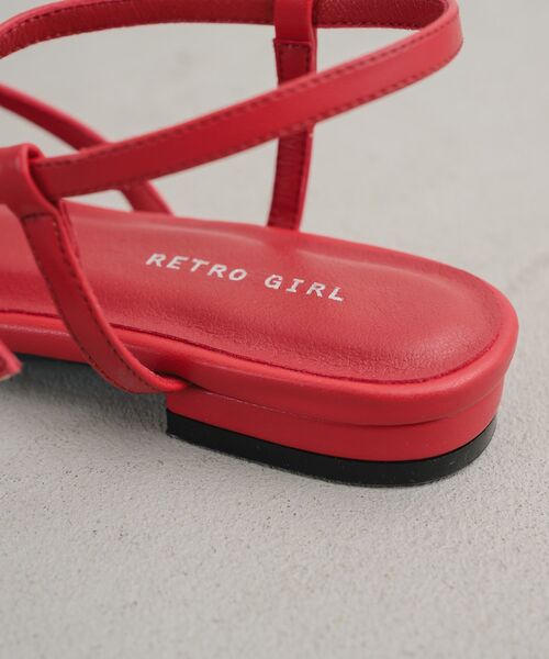 RETRO GIRL（レトロガール）の「ポインテッドトゥサンダル（サンダル・レディース・ブラック/シルバー/レッド・LARGE/MEDIUM）」の15枚目の写真