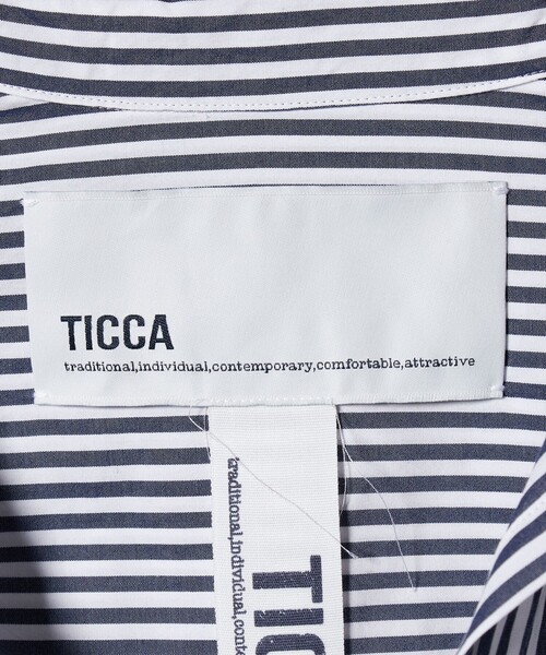 TICCA＞ストライプ スキッパー シャツ（シャツ/ブラウス）｜TICCA