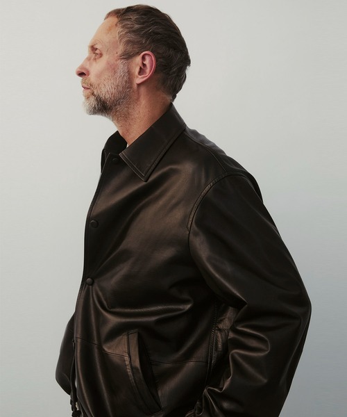 THE TOKYO(ザトウキョウ)の「【THE GRAND LEATHERS/ザ・グランレザーズ】COLOMER COACH JACKET(ライダースジャケット・メンズ・ブラック・44/48)」の3枚目の写真