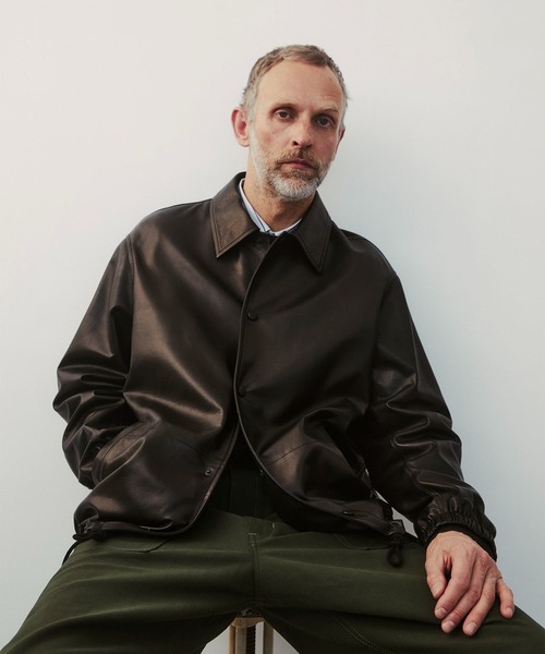 THE TOKYO(ザトウキョウ)の「【THE GRAND LEATHERS/ザ・グランレザーズ】COLOMER COACH JACKET(ライダースジャケット・メンズ・ブラック・44/48)」の2枚目の写真