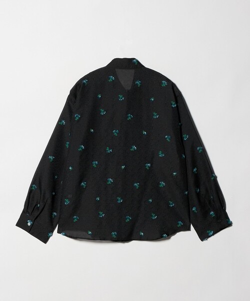 BEAUTY&YOUTH UNITED ARROWS（ビューティーアンドユースユナイテッドアローズ）の「フラワーモチーフ ジャガード シャツ ウォッシャブル（シャツ/ブラウス・レディース・オフホワイト/ブラック・FREE）」の14枚目の写真