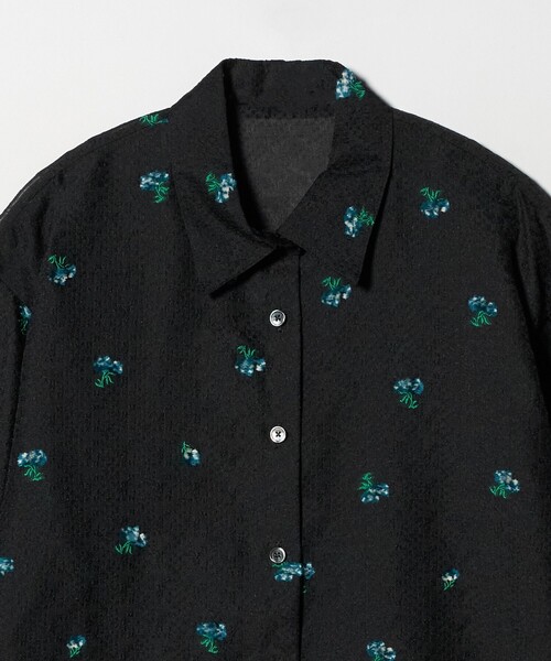 BEAUTY&YOUTH UNITED ARROWS（ビューティーアンドユースユナイテッドアローズ）の「フラワーモチーフ ジャガード シャツ ウォッシャブル（シャツ/ブラウス・レディース・オフホワイト/ブラック・FREE）」の15枚目の写真