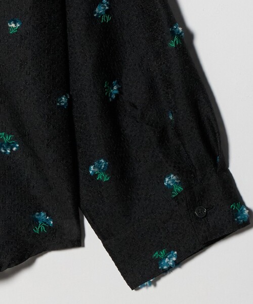 BEAUTY&YOUTH UNITED ARROWS（ビューティーアンドユースユナイテッドアローズ）の「フラワーモチーフ ジャガード シャツ ウォッシャブル（シャツ/ブラウス・レディース・オフホワイト/ブラック・FREE）」の16枚目の写真