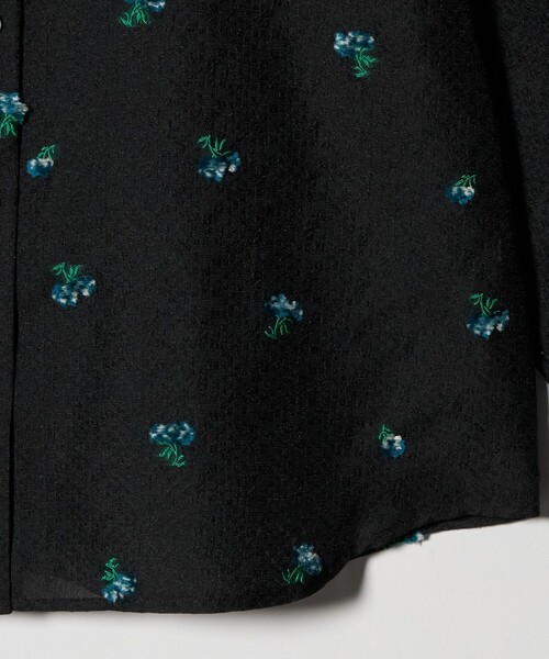 BEAUTY&YOUTH UNITED ARROWS（ビューティーアンドユースユナイテッドアローズ）の「フラワーモチーフ ジャガード シャツ ウォッシャブル（シャツ/ブラウス・レディース・オフホワイト/ブラック・FREE）」の18枚目の写真