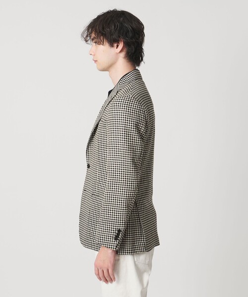 UNITED ARROWS(ユナイテッドアローズ)の「シェパードチェック シングル 3ボタン テーラードジャケット C-MODEL(テーラードジャケット・メンズ・ブラック・46/48/50)」の4枚目の写真