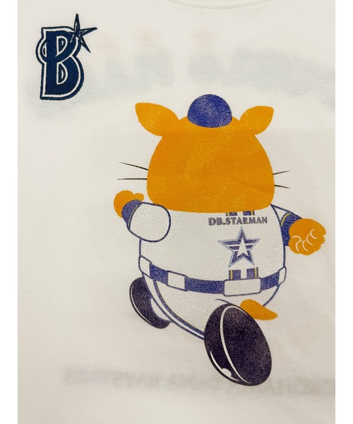 DOUBLE NAME（ダブルネーム）の「【横浜DeNAベイスターズ】  USEDプリント BIGTEE（Tシャツ/カットソー・レディース・ピンク/ブルー・FREE）」の5枚目の写真