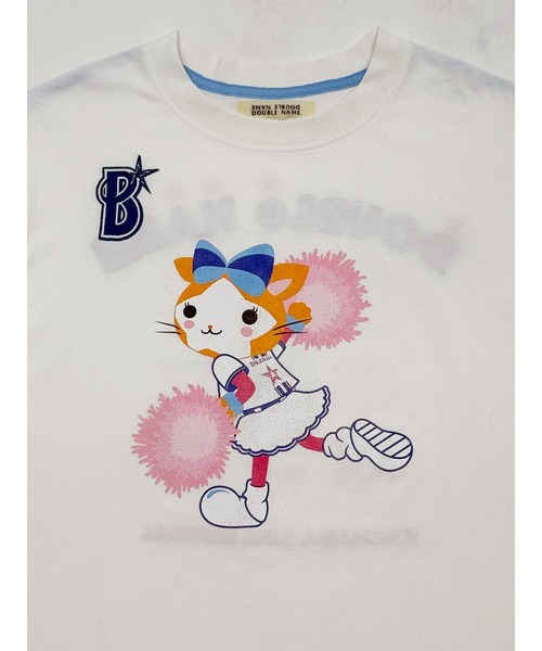 DOUBLE NAME（ダブルネーム）の「【横浜DeNAベイスターズ】  USEDプリント BIGTEE（Tシャツ/カットソー・レディース・ピンク/ブルー・FREE）」の6枚目の写真